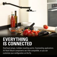 Elgato Wall Mount kĺbový držiak pre kamery a svetlá – čierny, 1/4" závit, kompatibilný s Multi Mount, rozšíriteľný o ďalšie príslušenstvo 5