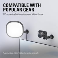 Elgato Wall Mount kĺbový držiak pre kamery a svetlá – čierny, 1/4" závit, kompatibilný s Multi Mount, rozšíriteľný o ďalšie príslušenstvo 4