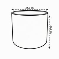 Kvetináč elho B.for Soft Round – biely, priemer 35 cm, výška 32,3 cm, na vnútorné použitie, 100 % recyklovaný plast 4