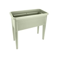 Masa de grădină Elho Green Basics Grow Table XXL 75 cm – masă de cultivare a plantelor pentru balcon și terasă, culoarea verde piatră 2