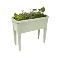 Masa de grădină Elho Green Basics Grow Table XXL 75 cm – masă de cultivare a plantelor pentru balcon și terasă, culoarea verde piatră 7