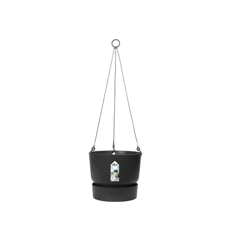 Ghiveci suspendat elho Greenville 24 cm - Negru
