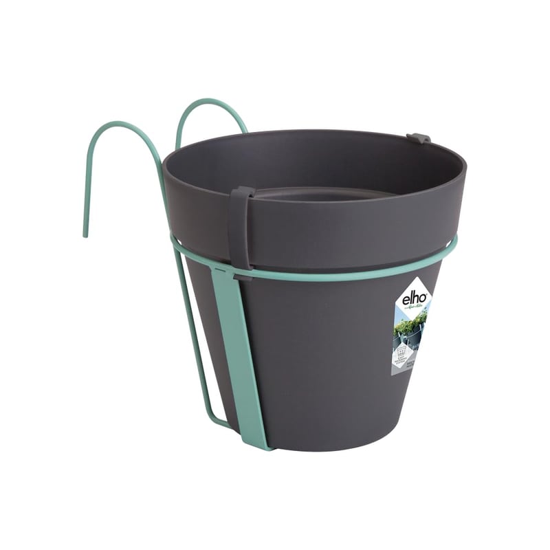 Suport pentru ghiveci de balcon elho Loft Urban - Antracit - Pentru balcon și exterior - 18 x 26,6 x 19,5 cm
