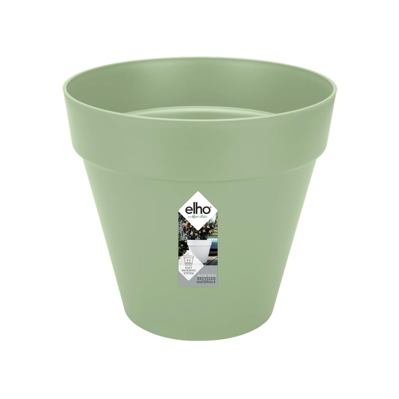 Ghiveci de flori elho Loft Urban Round - 25 cm, Verde Fistic