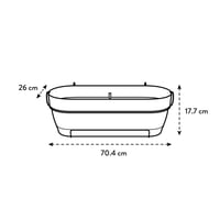 Elho Vibia Campana Allin1 Balkónový kvetináč 70 cm – Pistáciovozelený kvetináč na balkón 5