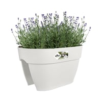 Vibia Campana Flower Bridge žardinjera 40 cm - svileno bijela | Posuda za cvijeće za vješanje na balkon i ogradu 9