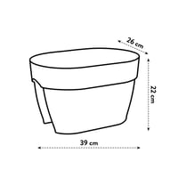 Vibia Campana Flower Bridge žardinjera 40 cm - svileno bijela | Posuda za cvijeće za vješanje na balkon i ogradu 5