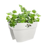 Vibia Campana Flower Bridge žardinjera 40 cm - svileno bijela | Posuda za cvijeće za vješanje na balkon i ogradu 3