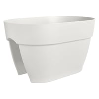 Vibia Campana Flower Bridge žardinjera 40 cm - svileno bijela | Posuda za cvijeće za vješanje na balkon i ogradu 2