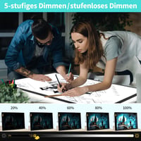 elice A1 Akkumulátoros Világító Tábla, 6000 mAh, 3 Színmódú LED, 5 Fényerőszinttel, Nagy Méretű Rajztábla Gyémántfestéshez, Vázlatkészítéshe 4