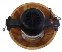 Mașină de înghețată electrică Elite Gourmet EIM916 Vintage, găleată din lemn de pin de 5,7 L, manivelă manuală — lovitură (stare: vezi poza 2) 7