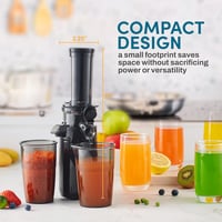 Elite Gourmet EJX600 Hidegprés Gyümölcslé Készítő, Kompakt Juice Maker 6