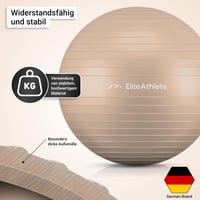 Gymnastická lopta EliteAthlete 75 cm ergonomická kancelárska s anti-burst systémom – fitlopta na fitness, pilates a jogu pre tehotné s hustilkou 5