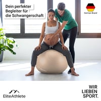 Gymnastická lopta EliteAthlete 75 cm ergonomická kancelárska s anti-burst systémom – fitlopta na fitness, pilates a jogu pre tehotné s hustilkou 4