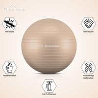 Gymnastická lopta EliteAthlete 75 cm ergonomická kancelárska s anti-burst systémom – fitlopta na fitness, pilates a jogu pre tehotné s hustilkou 6