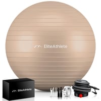 Gymnastická lopta EliteAthlete 75 cm ergonomická kancelárska s anti-burst systémom – fitlopta na fitness, pilates a jogu pre tehotné s hustilkou 1
