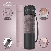 EliteAthlete Yoga Mat 183x61cm Piros Fitness Szőnyeg Csúszásmentes Táskával 2