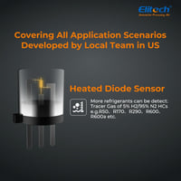 Elitech ILD-100H Hordozható Hűtőközeg Szivárgásdetektor HVAC és Autó Klímához 3