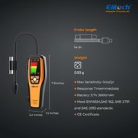 Elitech ILD-100H Hordozható Hűtőközeg Szivárgásdetektor HVAC és Autó Klímához 6