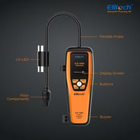 Elitech ILD-100H Hordozható Hűtőközeg Szivárgásdetektor HVAC és Autó Klímához 7