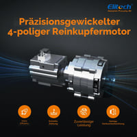 Vákuová pumpa pre HVAC Elitech NVP-5, 5 CFM, 2 l/s, 1/3 HP, jednostupňové rotačné lopatkové čerpadlo, kompatibilné s klimatizáciami R32, R134a, R410a, certifikácia CE 4