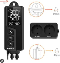 Elitech WiFi Termosztát Páratartalom Szabályozó 220V Szenzorral Terráriumhoz 3