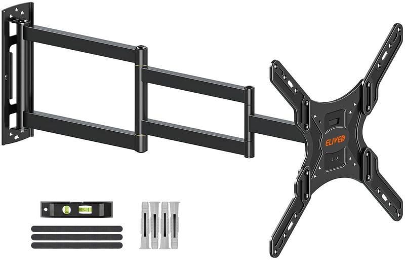 Nástenný držiak na TV s dlhým ramenom ELIVED EV3018 pre 26-65-palcové televízory, vysúvateľný do 950 mm, nosnosť max. 35 kg