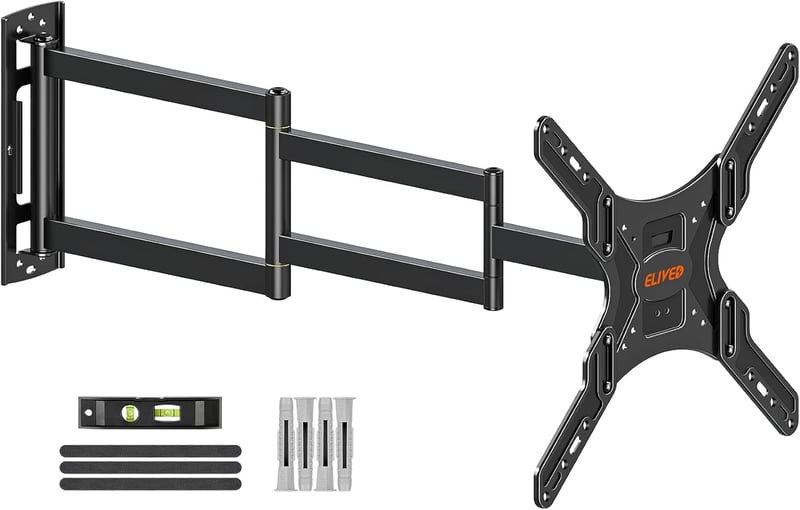 ELIVED EV3018 hosszú karos TV fali tartó 26-65 colos tévéhez, 950 mm nyújtható, max 35 kg