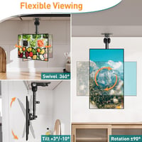 ELIVED EV3030 szekrény alá szerelhető TV tartó 14-42 hüvelykes LCD TV-hez, max 10 kg, VESA max 200x200 mm 2