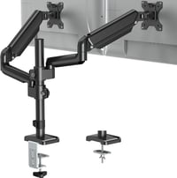 ELIVED EV6032 Dupla Monitortartó Kar 13-32 Colos Képernyőkhöz, VESA 75/100, Gázrugós, 360° Forgatható, 9kg/Kar Teherbírás, Állítható Magassá 1