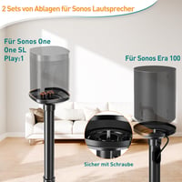 ELIVED magasságállítható hangfal állvány Sonos Era 100 One SL Play 1 kompatibilis pár 2