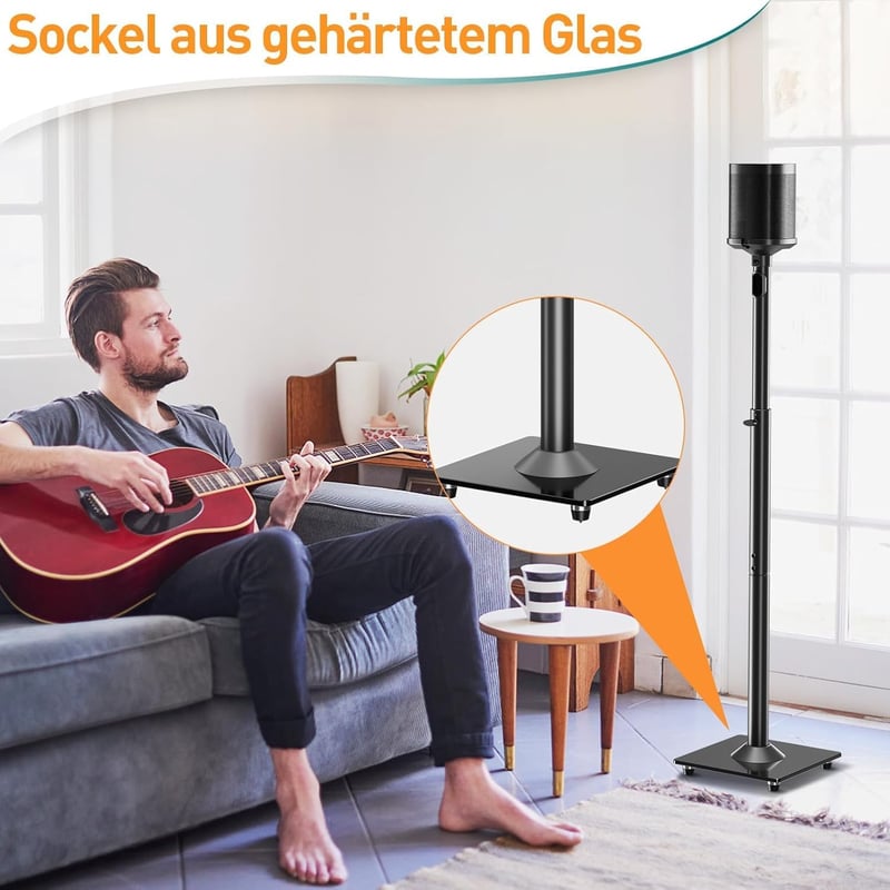 ELIVED magasságállítható hangfal állvány Sonos Era 100 One SL Play 1 kompatibilis pár