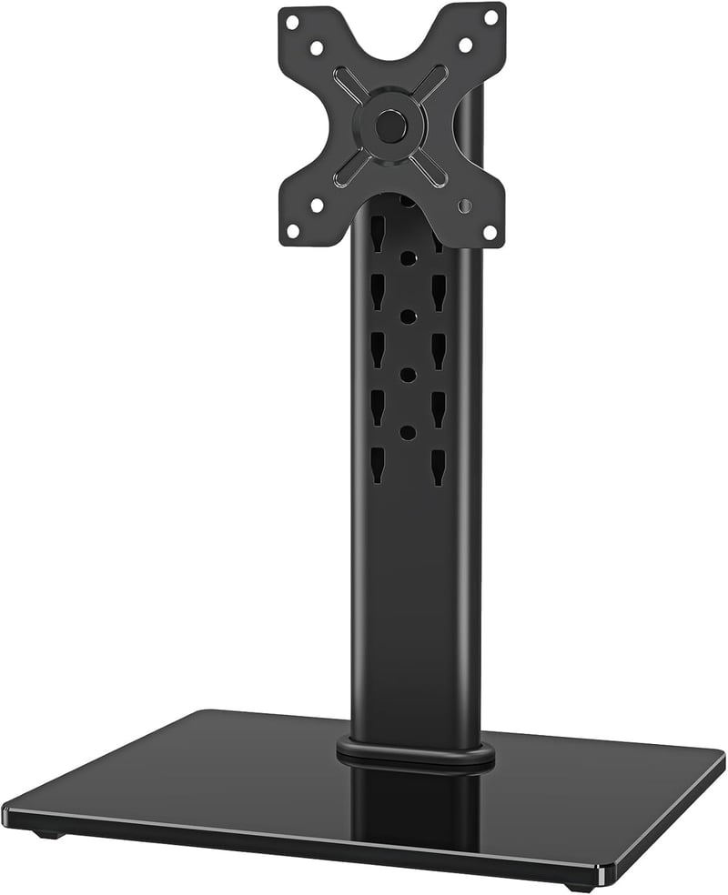 ELIVED Monitor Állvány 13-32 Hüvelyk Képernyőkhöz 15kg-ig, Asztali Monitorkar 360° Forgatható 90° Döntés VESA 75/100mm