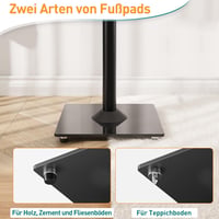 ELIVED Sonos Era 300 hangfal állvány, 80,7 cm magas, üveg alappal, fekete, pár 6