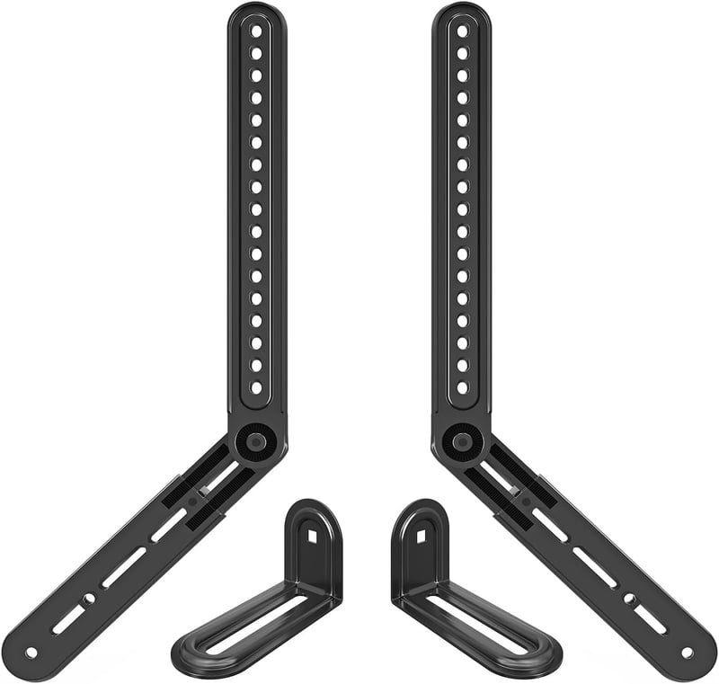 ELIVED Soundbar Tartó Konzol TV-hez 6,8 kg-ig, Állítható Fali Rögzítő Szerelőeszköz Nélkül, Kivehető Karokkal EV5010