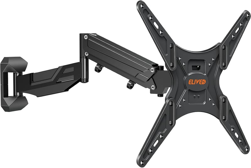 ELIVED EV031 gázrugós fali TV-konzol, 23-55", max. 25 kg - fekete