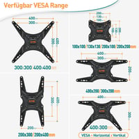 ELIVED EV031 gázrugós fali TV-konzol, 23-55", max. 25 kg - fekete 5