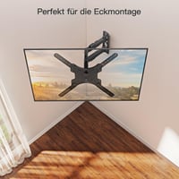 ELIVED TV držiak na stenu pre 26-60 palcové televízory, sklopný a otočný, VESA 100x100-400x400 mm, max. 35 kg, pre ploché a zakrivené obrazovky, s kĺbovým ramenom 8