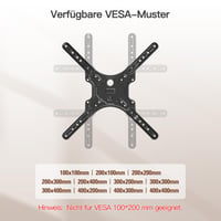 ELIVED TV držiak na stenu pre 26-60 palcové televízory, sklopný a otočný, VESA 100x100-400x400 mm, max. 35 kg, pre ploché a zakrivené obrazovky, s kĺbovým ramenom 6