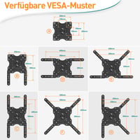 Stropný držiak na TV ELIVED pre televízory s uhlopriečkou 26-65 palcov, max. VESA 400x400 mm, nosnosť 45 kg, výškovo nastaviteľný do 1 m, sklopný a otočný držiak 10