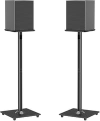 ELIVED Univerzális Hangfal Állvány 808mm Üveg Talppal Satellite és Polc Hangfalakhoz Kábel Vezetéssel Teufel JBL Sony 10kg Teherbírás 1 Pár 1