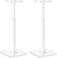 ELIVED Univerzális Hangfal Állvány Állítható 95 cm Magasságig, Üvegalappal és Kábelvezető Csatornával, 10 kg Terhelhetőség, Fehér, Pár - Weiß mit verstellbarer Höhe 7