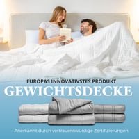 Záťažová deka Ella 135x200 cm, 7 kg, biela, 100 % bavlna, terapeutická deka na odbúranie stresu pre hlboký spánok, vhodná pre telesnú hmotnosť 55-85 kg, pre mužov a ženy 3