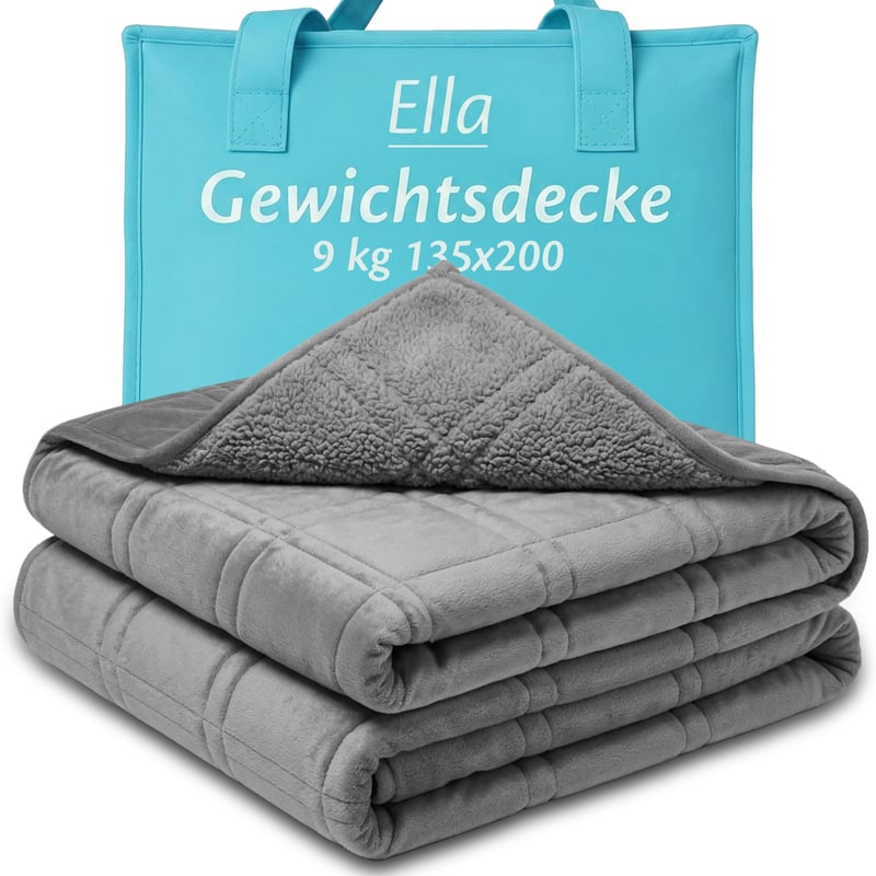 Ella ponderirana deka 135x200 cm 9 kg teška terapeutska deka za odrasle