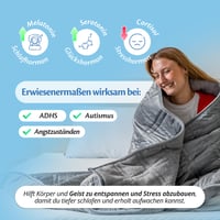 Ella ponderirana deka 135x200 cm 9 kg teška terapeutska deka za odrasle 5