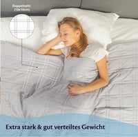 Ella Súlyozott Takaró 135x200cm 7kg - Stresszoldó Nehéztakaró 100% Pamutból - Mélyalvást Segítő Terápiás Paplan 55-85kg Testsúlyhoz 5