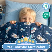 Pătură cu greutate Ella pentru copii 3,2 kg, 100x150 cm, Pătură terapeutică împotriva stresului și anxietății, Microbile de sticlă hipoalergenice, Bumbac moale, pentru copii între 25-40 kg 7