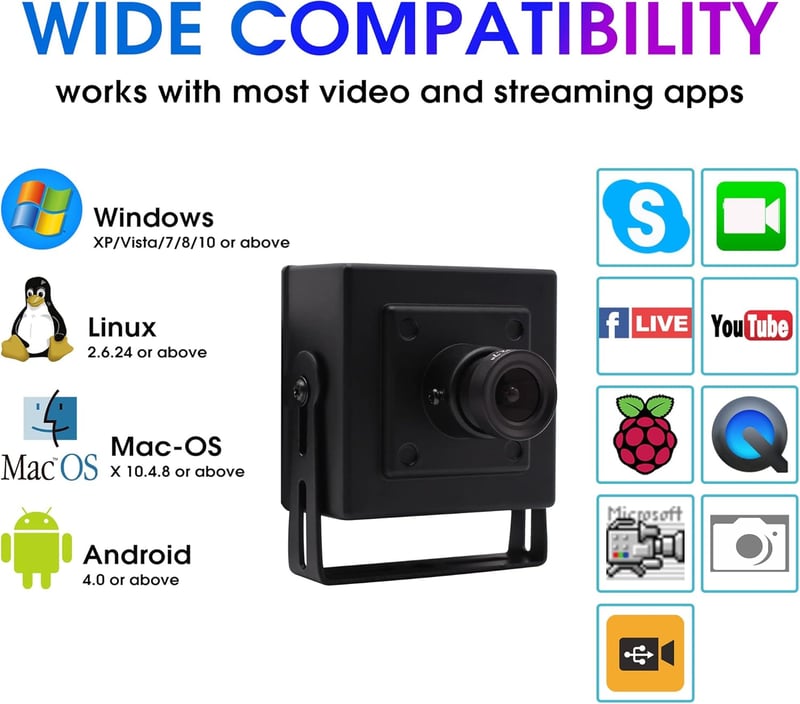 ELP 1080P Full HD Webkamera USB 2.0 100fps OTG Android Windows Linux Mac