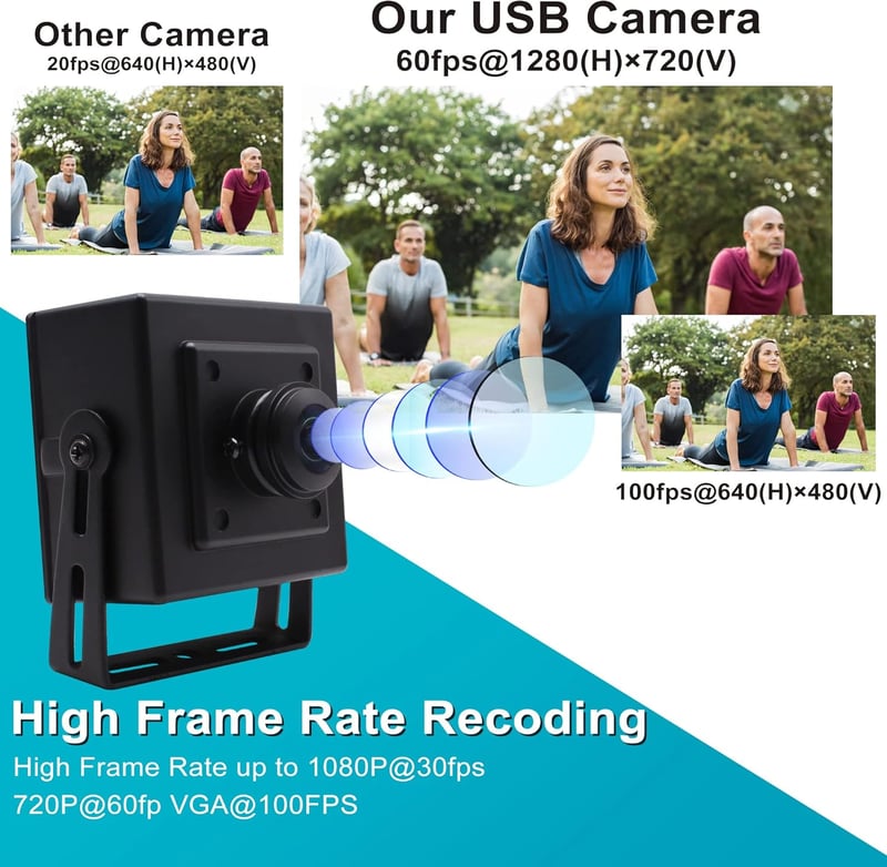 ELP 1080P Full HD Webkamera USB 2.0 100fps OTG Android Windows Linux Mac kompatibilis