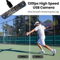 ELP 1200P 3D Stereo USB Kamera Dual Lencse 120fps Arcfelismerés QR Kód Szkenner 3